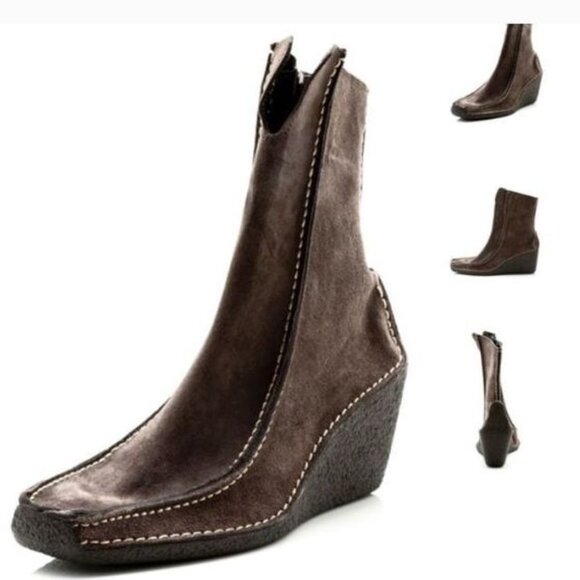 Pons Quintana Suede Booties Size 37 - Picture 1 of 4